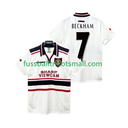 Fußballtrikots Manchester United Beckham 7 1999 Retro 1998 Kurzarm Auswärts-trikot kaufen